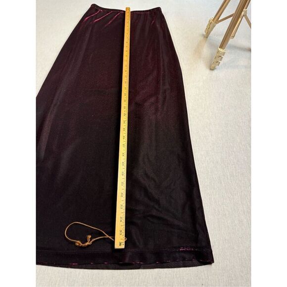 Vintage Whimsagoth Maxi Skirt Black Sheer Pink Witchy Skirt Sz S - Picture 6 of 6